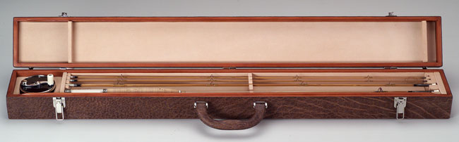 hard
                           frame case for Saracione reel and D.L. Whitehead rod